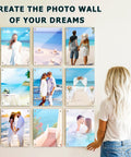 DIY Sublimation Glass Photo Blanks 11.8 Inches By 7.87 Inches Wall Mount Tempered Glass Sign displayed in home decor