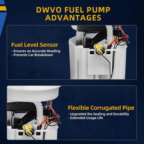 Close-up of a fuel pump featuring sensors and corrugated pipe for Fuel Pump Replacement For 2002 2003 Nissan Altima 2.5L L4 And 3.5L V6