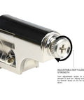 Close-up of 25 Pack Soft Close Cabinet Dampers for Cabinet Doors, Compact Soft Close Cabinet Adapter, polished nickel, Model SCD103
