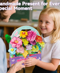 Paper Flowers Science Kit For Kids Ages 6 To 11 With Petals, Stems, Dye Tablets, Droppers, And Easy Instructions For Color Mixing And Capillary Action Learn Hands On STEM Fun, girl holding kit