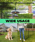 Vinyl Coated Welded Wire Garden Fence Roll 48 Inch by 100 Foot 2 Inch by 3 Inch Mesh 16 Gauge Rust Resistant PVC Coated Steel Mesh used as garden border and dog fence