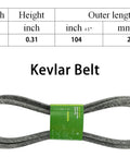 Kevlar V-belt for 42 Inch Deck Rebuild Kit For 100 Series Lawn Tractors With V Belt And Blades Fits John Deere