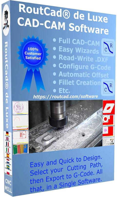 DIY Friendly All In One CAD CAM Mill Software For CNC Machines With Mach 3 Linux GRBL Support Easy CAD To CAM Workflow Box