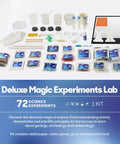 Magic Science Lab Kit With 72 STEM Experiments For Kids Reactions Illusions Crystals Slime And Light Tricks DIY Chemistry Set