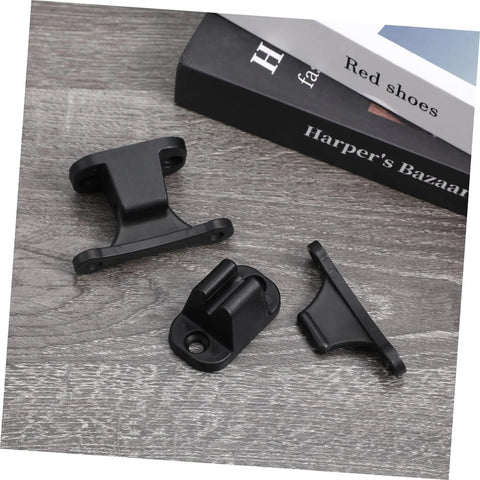 Two Pack RV Door Holder Black T Shaped Nylon Retainer Kit For Camper Motorhome And Travel Trailer Door Latch Stop Catch Easy Install