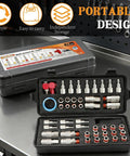 All In One 48 Piece Quick Connect Air Hose Fittings Kit With One Quarter Inch NPT Threads Includes Female And Male Couplers