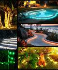 Color Changing Rope Lights Outdoor 33ft 100 LED String Lights With Plug And Remote Waterproof Twinkle Rope Light for various outdoor settings