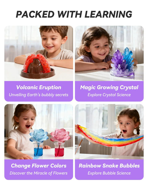Over Sixty Hands On Science Kit For Kids Eight Plus, A Fun STEM Educational Gift With Sixty Plus Experiments For Boys And Girls