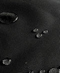 Waterproof surface of Heavy Duty EV Charger Tote Bag Made Tough With Ripstop Oxford Fabric showing water droplets.