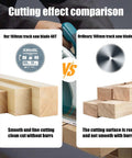 Comparison of 160mm Track Saw Blade With 48 Teeth Thin Kerf And Durable Carbide Tips for clean cut vs ordinary blade