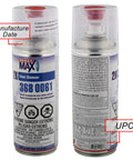 Two Amazon Spray Max 2K Clear Glamour automotive clearcoat aerosol cans, front and back views