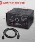 Universal Benchtop Power Supply With 10 Amp Linear Regulation, AC-To-DC Converter For Home Lab, 13.8V DC Output, 250W