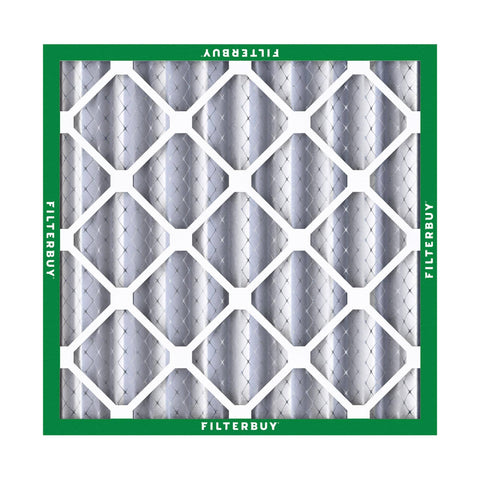 21x21x4 MERV 8 Pleated Air Filter for HVAC Systems Electrostatic Dust and Allergy Defense 2 Pack visible front view