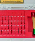 Minus Steel Plug Gauge Set 0.011-0.060 Inch Class ZZ With NIST Certificate, 50-Piece, 2-Inch Length, Go No-Go Gauges For Hole Size And Location, Precision Tooling For Quick Gage Settings And Slot Checks in case