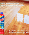 Top Shelf Wood Floor Restorer And High Gloss Polish For Fresh Slick Shine That Buffs Out Tiny Scratches on polished hardwood floor.