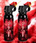 Game Changing Red Smoke Powder Cannon For Gender Reveals And Baby Showers With Authentic Fire Extinguisher Shape, two pack, sprays red powder.