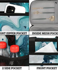 Insulated Picnic Backpack For Men And Women With Super Roomy 12x8.7x10 Inch Interior, showing various pockets and storage areas.
