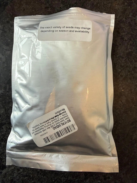 Sealed packet from the Massive 4000 Heirloom Seed Herb Kit With 12 Varieties For Indoor And Outdoor Garden Non GMO Vegetable And Fruit Seeds 2026 Season High Yield Starter Pack.