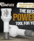 Premium Diamond Hole Saw Core Bit For Porcelain Ceramic Stone And Dekton One Half Inch Vacuum Brazed Wet Or Dry Use
