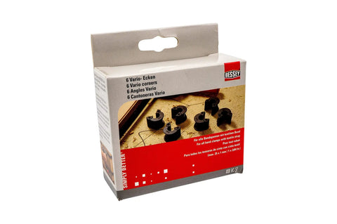 Six Pack VAC-6 Angle Plates For Strap Clamp Systems, Replacement Corner Clips, Expands VAS-23 Plus 2K Capabilities, Easy On Off, Twin Tilting Pressure Pads, Vario Corner Clip Tech, Durable Aluminum Hardware