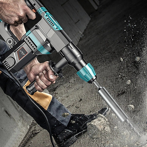Ground Rod Driver For Five Eighths To Three Quarters Inch Rods, SDS Plus Drill Bit Adapter used with hammer drill in concrete