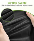 2 Pack 12X16 Inch Waterproof Wet Laundry Bags For Gym Beach Pool Grab And Go Storage, black Oxford fabric close-up