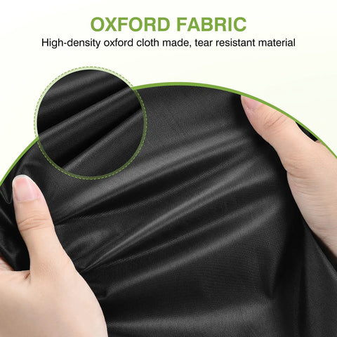 2 Pack 12X16 Inch Waterproof Wet Laundry Bags For Gym Beach Pool Grab And Go Storage, black Oxford fabric close-up