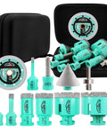 Badass Heavy Duty 11 Piece Tile Hole Saw Kit For 6 To 65 MM Holes Includes 4.5 Inch Diamond Cutting Disc Wheel and tools.