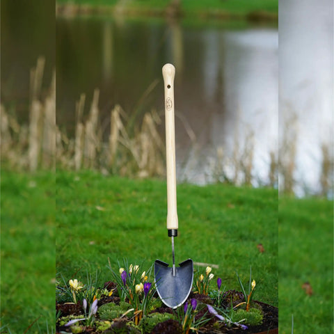 American Mini Shovel With Drop Grip Handle For Rocks And Roots Boron Steel Head Slices Dense Clay Soil Ultra Durable Garden Tool