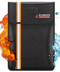 Heavy Duty Fireproof Document Bag With Lock And Waterproof Zippers For 15 By 11 Inch Letter Size Safe Storage Pouch