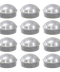 One And Five Eighths Inch Round Dome External Post Caps For Chain Link Fences Durable Die Cast Aluminum Built To Last Rust Resistant Outdoor Fence Caps Pack Of 12 For Long Lasting Protection.