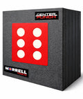 Twenty Four Inch Layered Foam Archery Target With High Density Roller Insert Designed For Compound Bows And Crossbows That Shoot Up To Four Hundred Fifty Feet Per Second Delivering Reliable Arrow Stopping Power For Serious Training, showing front view with bullseye pattern.