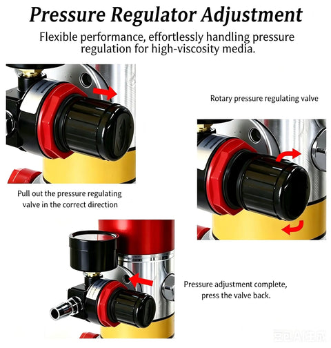 Grease Monkey Approved Pneumatic Grease Gun And Air Powered Lubrication Pump With 50 To 1 Pressure Ratio For Quick No Sweat Maintenance On Cars Trucks And Gear