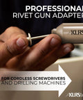 Heavy Duty Rivet Gun Adapter For Drill Turns Your Cordless Screwdriver Into A Workhorse Electric Riveter with pop rivet.