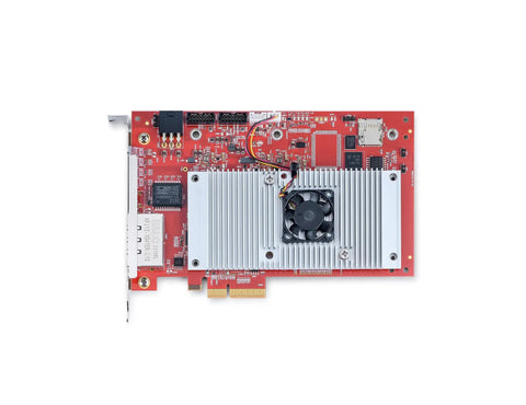 RedNet PCIeNX Low Latency Dante PCIe Interface With Beefy High-Channel-Count, 128x128 Channels At 24-Bit 192kHz, optional 256x256 upgrade.