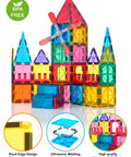 Magnetic Tiles Building Blocks Set For Kids 100 Pieces Fun Educational STEM Toy For Preschoolers And Toddlers Boosts Creativity