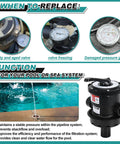 Top Mount Multiport Valve Replacement SP0714T for One And One Half Inch Sand Filter Systems with seven positions