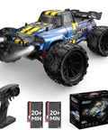 Rad 1 To 16 Scale RC Car For Adults And Kids 4x4 All Terrain Off Road Truck Reaching 40 KPH Dual 280 Motors 2.4 GHz Remote Includes 2 Rechargeable Batteries Ready For Serious RC Racing Action