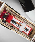 Battery compartment of Avistar Elite 46-Size Almost Ready To Fly Advanced RC Trainer Airplane for confident flight.