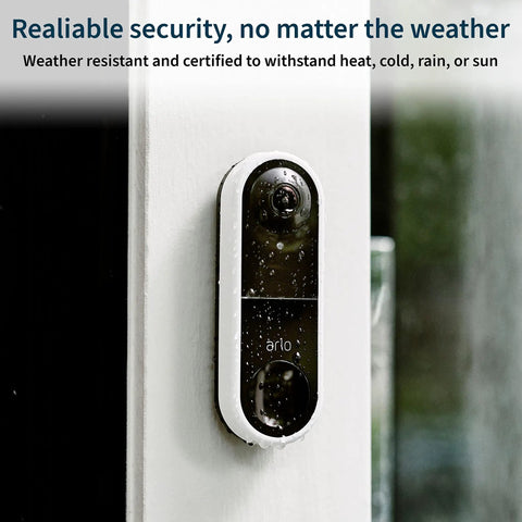 Hardwired Video Doorbell With HD Video And 180 Degree Field Of View Night Vision Two Way Audio Front Door Security Cam Easy Install Using Your Existing 16 to 24 Volt Chime Wiring Black AVD1001B