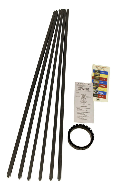Bundle Of 2 Quick Pitch Kit QPK-101 And 4 Quick Pitch Extra Float Sticks XFS-101.2 For Fast And Easy Tile Shower Base Installations Set