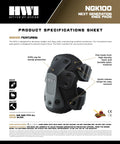 Beefed Up Adjustable Knee Pads With Rugged Nylon Shell And Impact Absorbing Foam For Construction Mechanics Combat And Landscaping designed for tactical use.