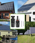Solar MC4 Connector Kit With 30 Pairs And 60 Pieces Waterproof IP67 1000V 30A Male And Female Connectors Pins And 2 Wrenches