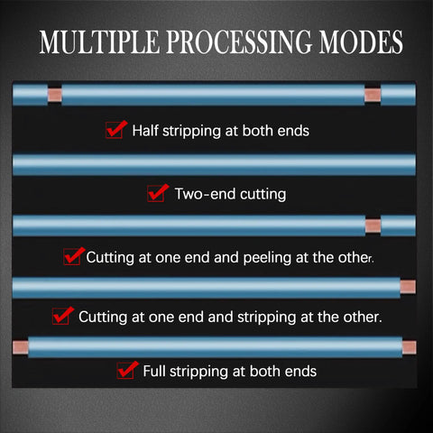 Automatic Wire Stripper Machine With LCD Touchscreen And Cable Cutter 110V Electronic Wire Peeling 0.5 To 30 Mm Stripping Length multi modes