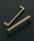 5 Pack Solid 5 Inch Square Cabinet Handles Champagne Bronze Pulls For Drawers And Kitchen Cabinets Center To Center 5 Inch Hole Spacing Hardware For A Game Changing Kitchen Update, angled view