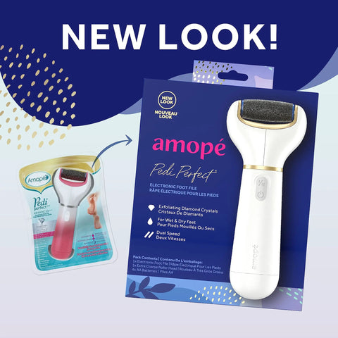 Packaging of Electric Callus Remover Foot File With Diamond Crystals For Smooth Feet, Pedicure Tool To Remove Hard Skin.