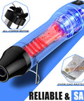 Dual Temp Heat Gun 330W Fast Heat 250C 350C Hot Air Tool with overload protector and all-copper motor visible