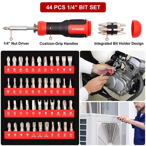 191 In 1 Electronics Precision Screwdriver Set with Magnetic Driver Kit and Flexible Shaft displayed with bits and users