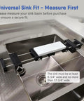 Sink Bridge Whetstone Holder Heavy Duty Stainless Steel Sharpening Stone Base with non-slip rubber grip in sink.