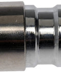 Heavy Duty M14 1.50 Thread Wheel Lock Set to Keep Your Ride Locked Down, chrome wheel lock close-up.